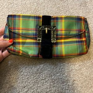 Vintage J.Crew tartan clutch